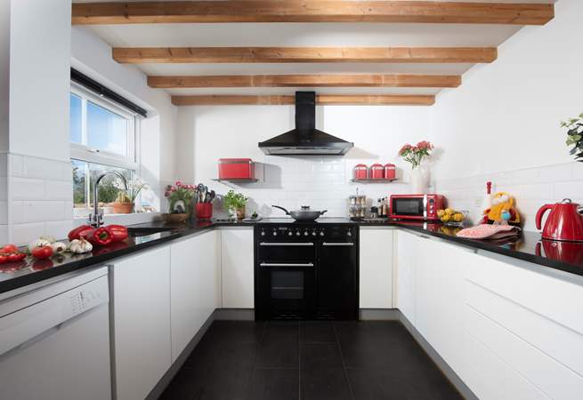 A beautifully appointed kitchen.