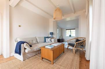 The light and airy sitting-room.