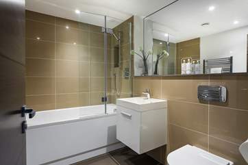 The super-stylish family bathroom.