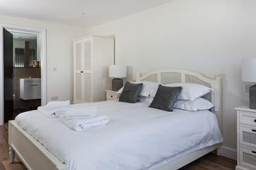 The master bedroom has a super-comfy king-size bed. Perfect to sink into, after a day out exploring.