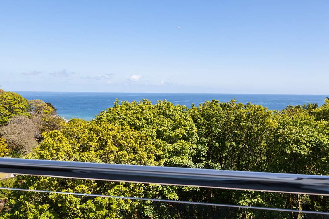 The view from the beautiful balcony.