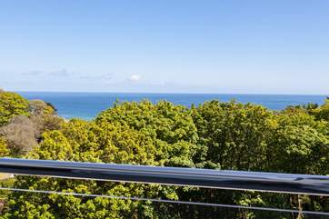 The view from the beautiful balcony.