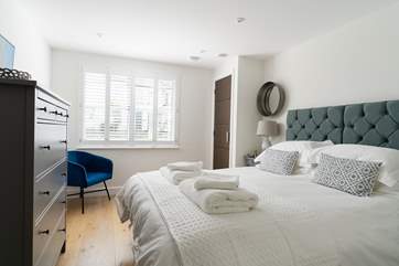 Bedroom 2 can be made up as twin beds or a 'zip and link' super-king.