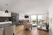 Glas-Mor has a fabulous open plan living space, with super sea views from the balcony.