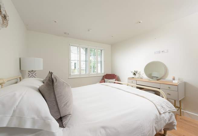 Sleep tight in bedroom 1 with luxurious linens.