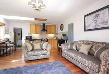 Puckey's Forge has a lovely open plan living-room.