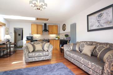 Puckey's Forge has a lovely open plan living-room.