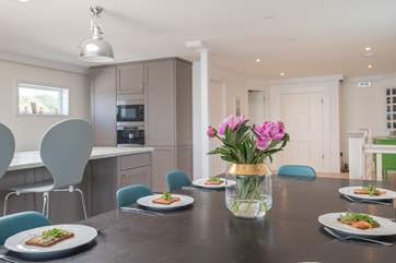Socialise with friends and family alike in the kitchen/dining area.