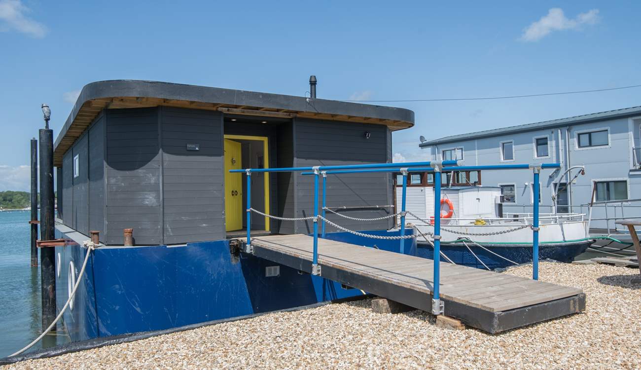 Access to Fortune is via a walkway from a private gravelled area. Private parking is across the road. Please take care whilst on board and children should be supervised at all times.