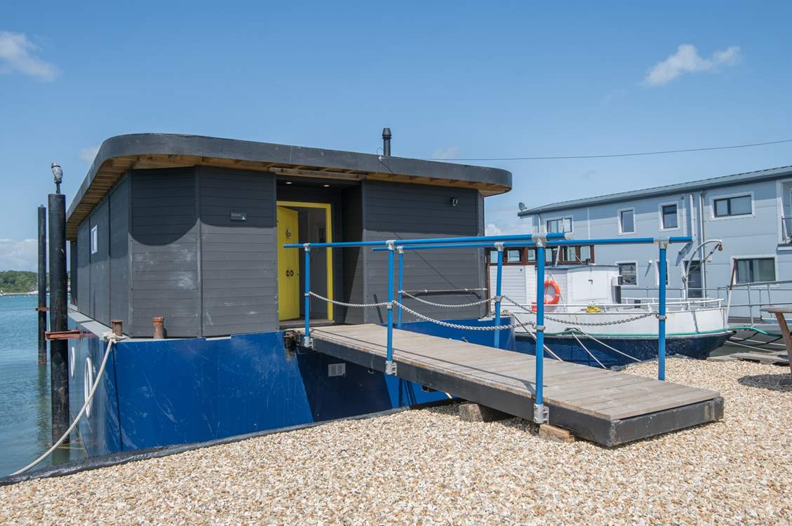 Access to Fortune is via a walkway from a private gravelled area. Private parking is across the road. Please take care whilst on board and children should be supervised at all times.