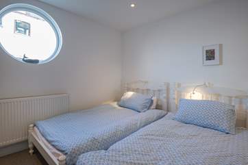 The twin bedded room.