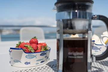 Morning coffee with a view.