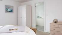 Leading into the en suite bathroom from bedroom 4.
