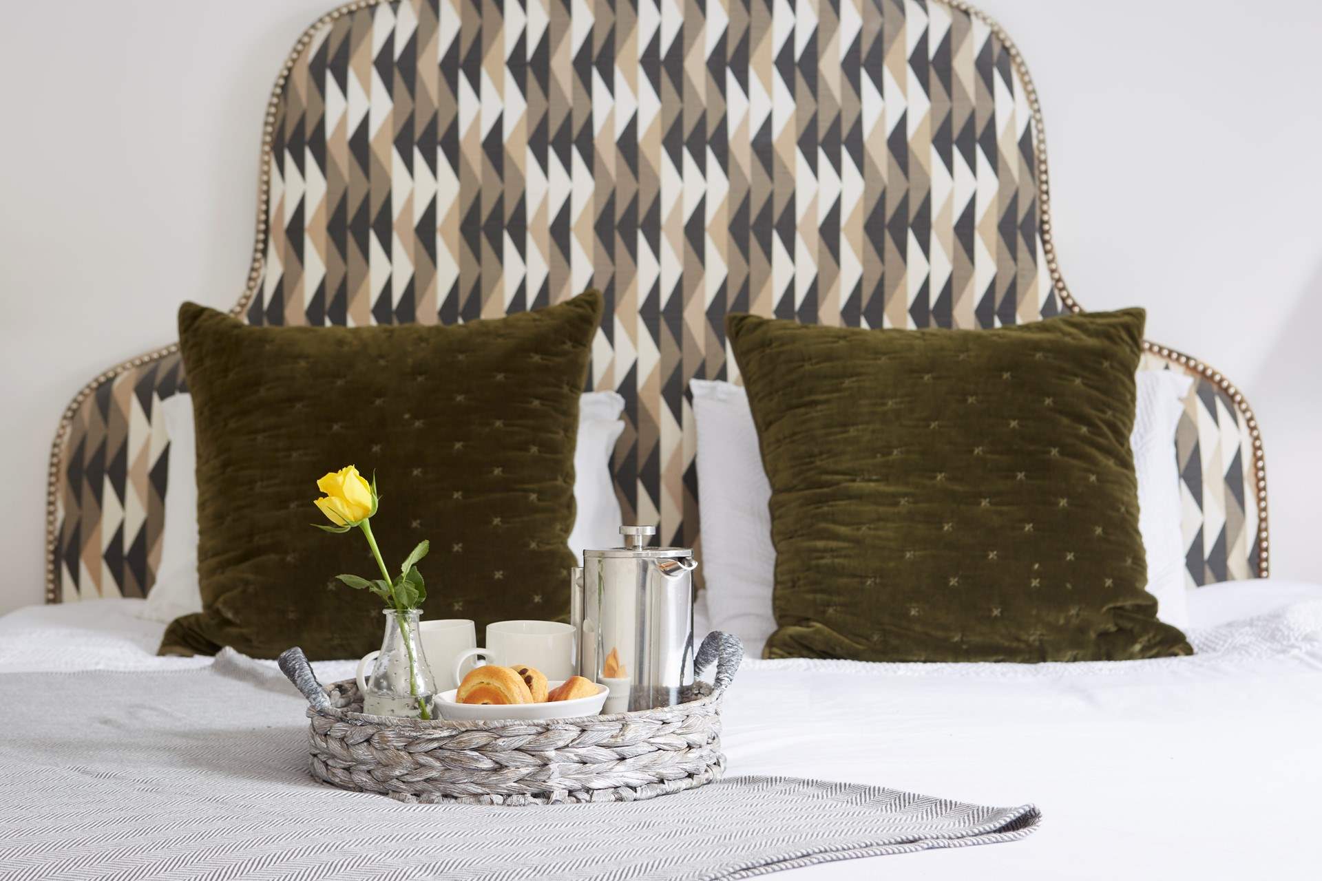 Bedroom two is the perfect spot to enjoy breakfast in bed.