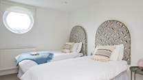 The twin bedroom.
