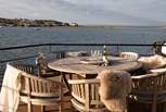 Dine in style overlooking Bembridge harbour. 