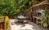 Dining on the garden terrace, what a perfect spot. - Thumbnail Image