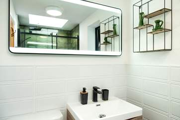 The family shower-room on the first floor.