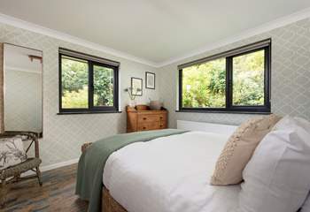 The perfect haven blending into the rolling countryside beyond.