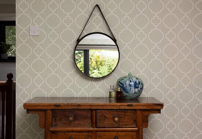 A reflection captured, bringing the outdoors in.