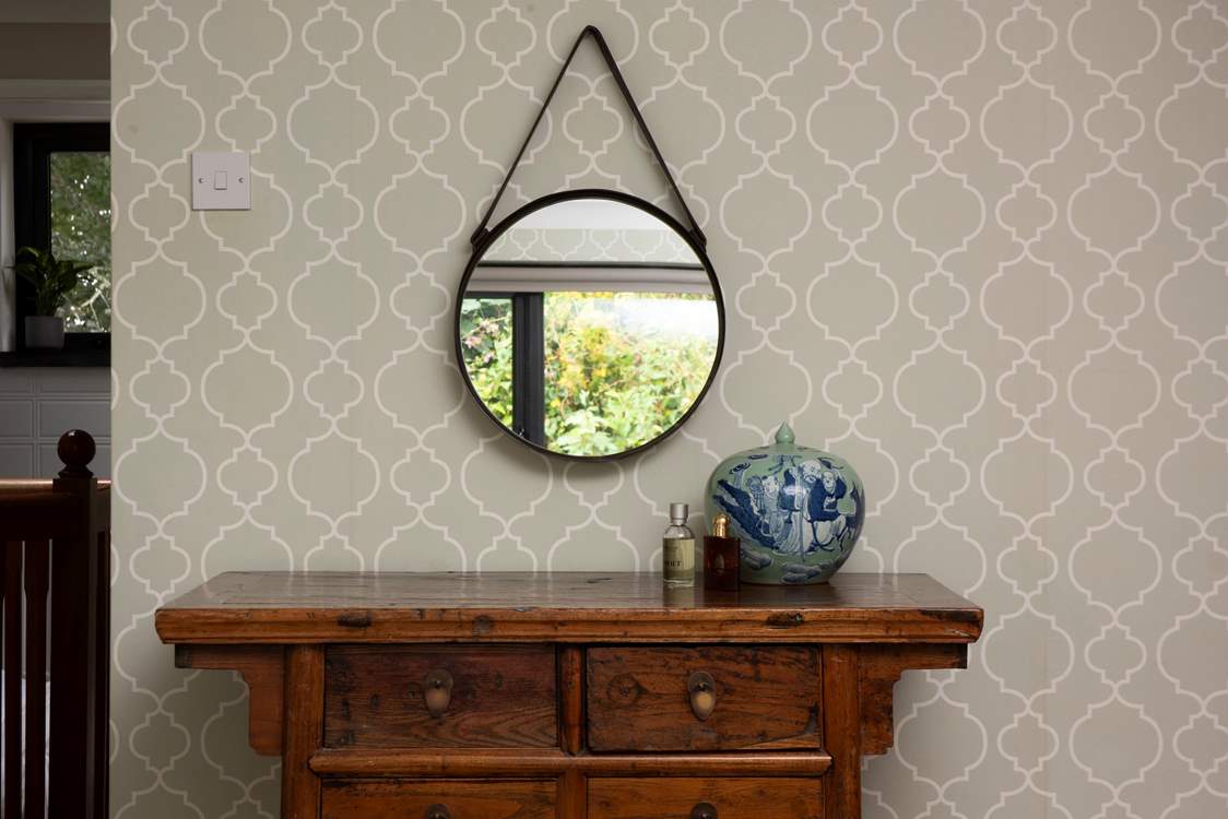 A reflection captured, bringing the outdoors in.