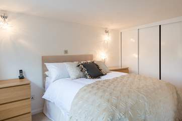 The ground floor double bedroom with TV.