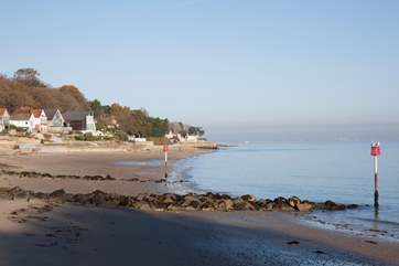 Seagrove Bay, a lovely walk along the water's edge into Seaview village - tide permitting.