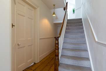 Up the stairs you will find your fabulous holiday apartment, the owners' apartment is on the ground floor and they have their own entrance.