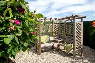 Another lovely spot to sit out in the garden.