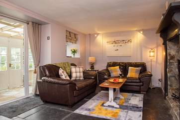 The sitting-room is lovely and spacious.
