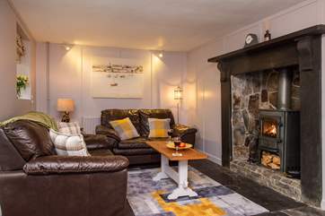 The wood-burner is a welcome sight on those out-of-season breaks.