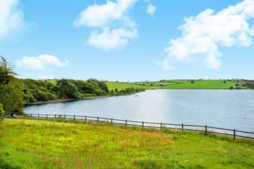 Siblyback Lake is literally down the lane.