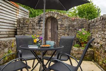 The courtyard is utterly charming.