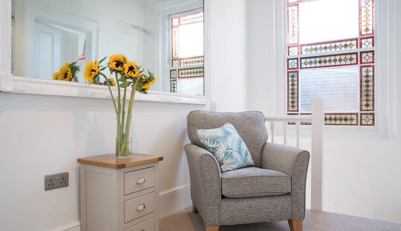 There are some lovely features in Beggars Roost including this picture window in the hall; the perfect place to sit and relax.