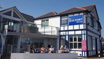Watch the ships sail out to sea over the Solent from The Old Fort.
