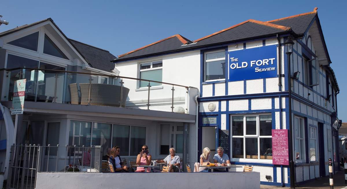 Watch the ships sail out to sea over the Solent from The Old Fort.