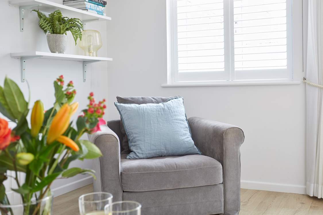 Comfortable chair to relax in and enjoy the activities around you.