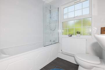 The first floor bathroom with fitted shower.