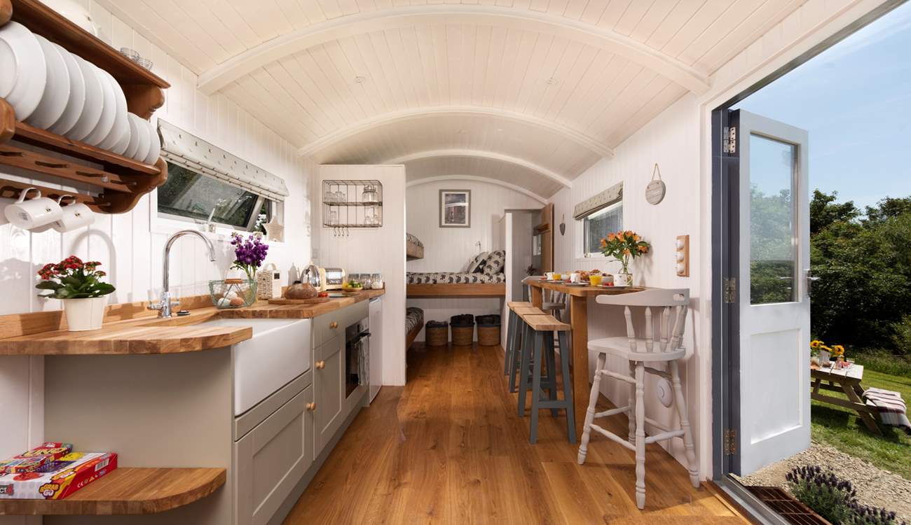 This light and airy space has everything you need for a wonderful getaway