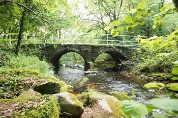 There is a pretty stream on the way into the village.