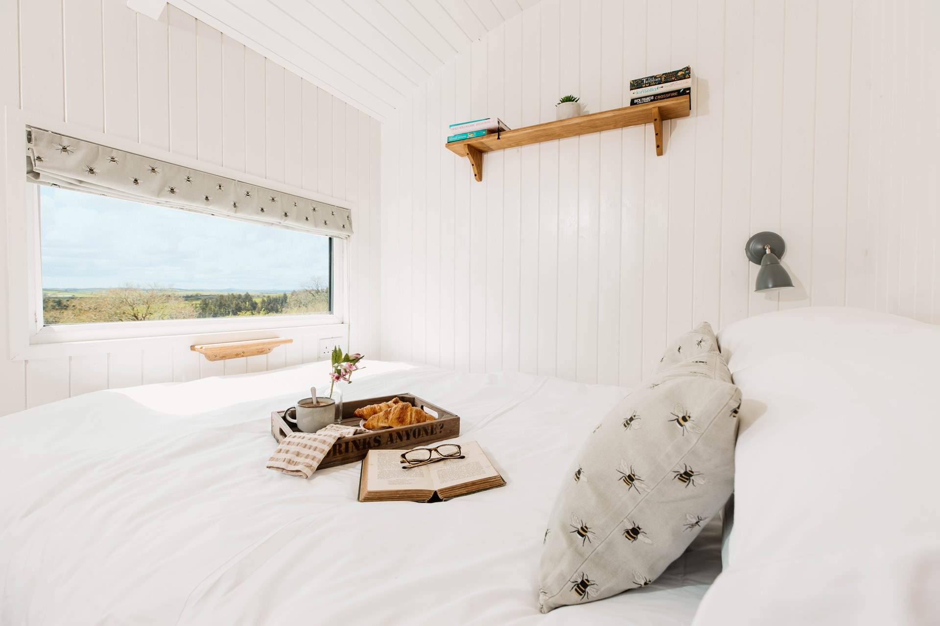 Enjoy the idyllic scenery over breakfast in bed