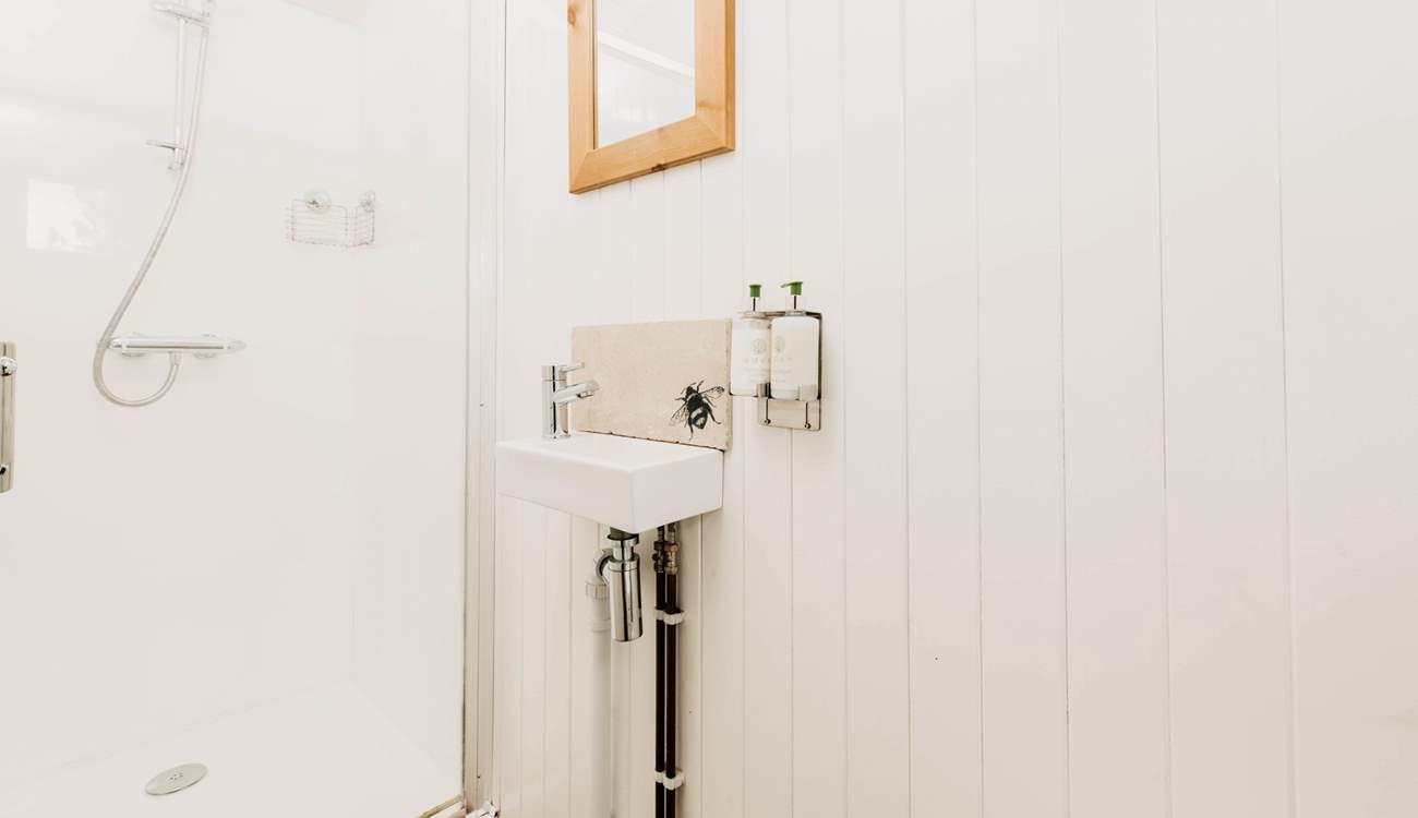 There is a serene ensuite shower room with WC 