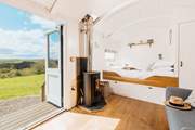 Light the wood burner to turn up the cosy vibes