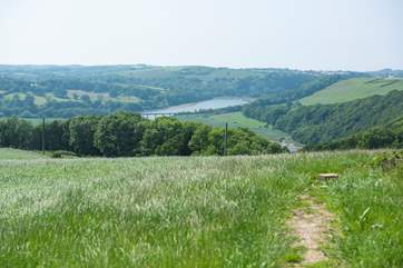 The countryside views lead down to the River Torridge in the distance.