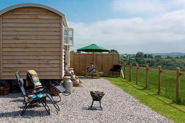 Relax on the sun loungers with a good book.