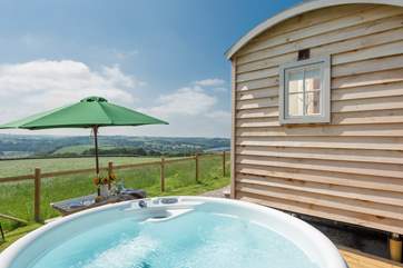 What could be better than a hot tub with a view.