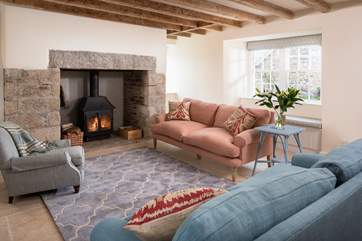 Enjoy snuggling up in the sitting-room.