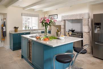The large kitchen is perfect for cooking up a feast.