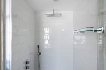 The shower downstairs.