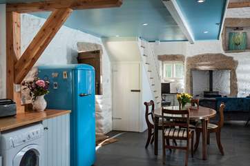 Open up the stable-door which leads straight out onto the cobbled courtyard.